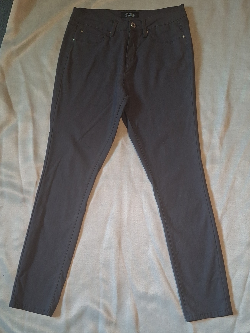 💥3/$20💥 Royalty for Me Charcoal Gray Slim Fit Pants - Size 12